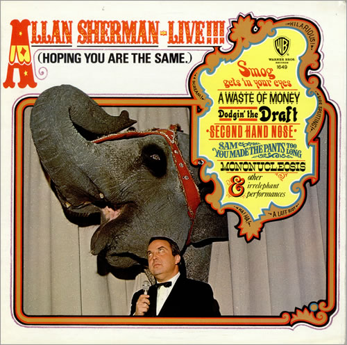 Allan Sherman Allan Sherman - Live!!! (Hoping You Are the Same) vinyl LP album (LP record) US AJ7LPAL475914