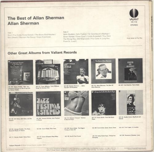Allan Sherman The Best Of Allan Sherman vinyl LP album (LP record) UK AJ7LPTH707388
