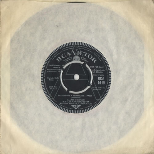 Allan Sherman The End Of A Symphony 7" vinyl single (7 inch record / 45) UK AJ707TH474197