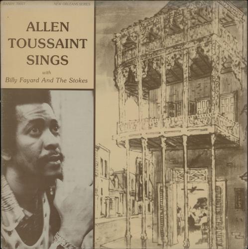 Allen Toussaint Allen Toussaint Sings With Billy Fayard & The Stokes vinyl LP album (LP record) US AT5LPAL756729