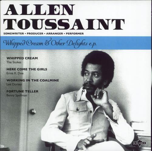 Allen Toussaint Whipped Cream & Other Delights E.P. - RSD16 - White Vinyl 7" vinyl single (7 inch record / 45) UK AT507WH770930