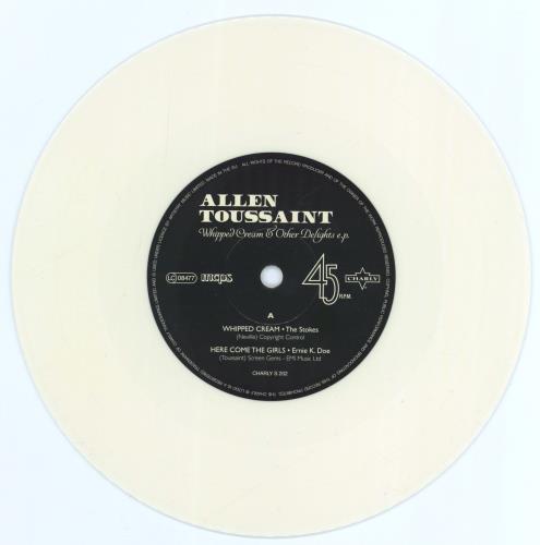 Allen Toussaint Whipped Cream & Other Delights E.P. - RSD16 - White Vinyl 7" vinyl single (7 inch record / 45) UK AT507WH770930