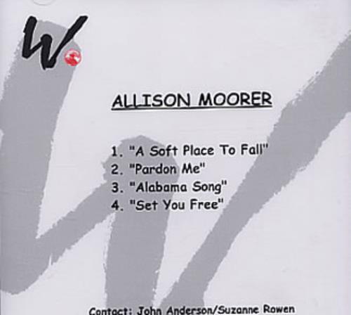Allison Moorer Alabama Song - Sampler CD-R acetate US RRLCRAL334732