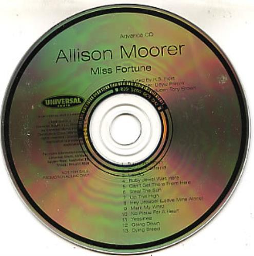 Allison Moorer Miss Fortune CD album (CDLP) US RRLCDMI252189