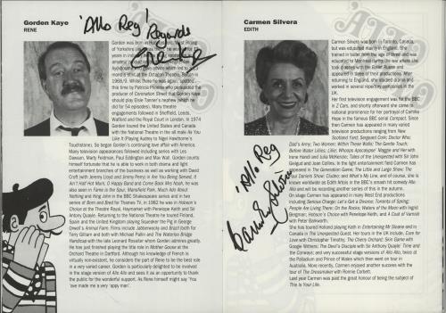 'Allo 'Allo 'Allo 'Allo - Autographed tour programme UK 1GQTRAL756827