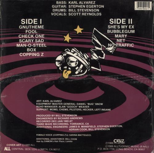 All Allroy's Revenge vinyl LP album (LP record) US AX9LPAL585502