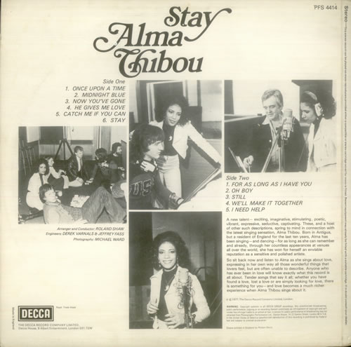 Alma Thibou Stay vinyl LP album (LP record) UK A4NLPST545045