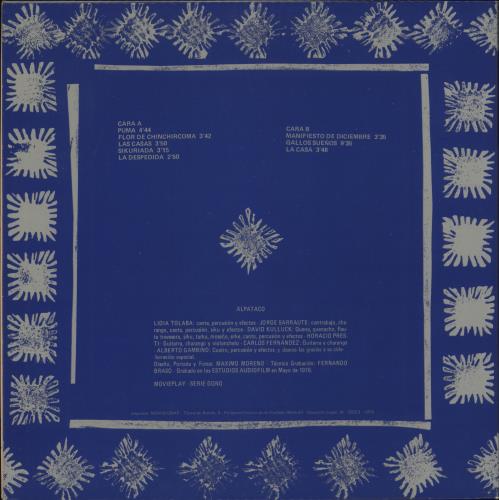 Alpataco Alpataco vinyl LP album (LP record) Spanish -LYLPAL877692