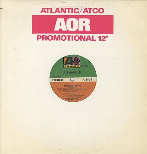Alphaville Forever Young 12" vinyl single (12 inch record / Maxi-single) US ALP12FO120061