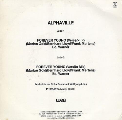 Alphaville Forever Young 7" vinyl single (7 inch record / 45) Brazilian ALP07FO258752