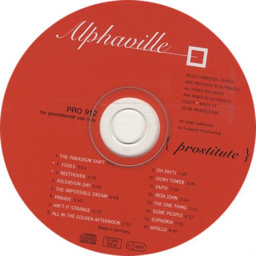 Alphaville Prostitute CD album (CDLP) German ALPCDPR96999
