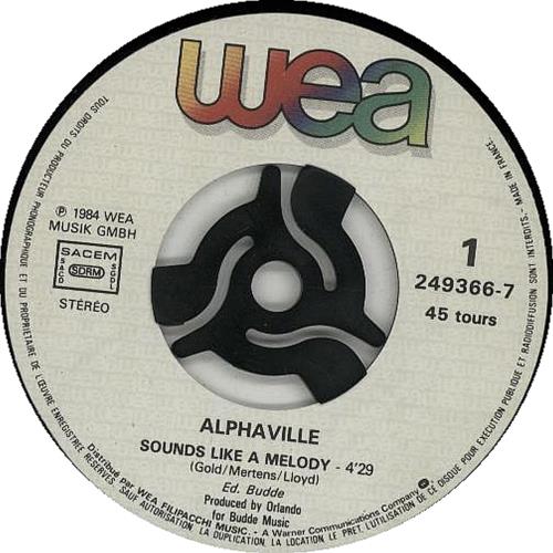 Alphaville Sounds Like A Melody 7" vinyl single (7 inch record / 45) French ALP07SO643843