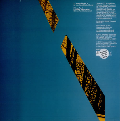 Alpinestars Snow Patrol 12" vinyl single (12 inch record / Maxi-single) UK APT12SN518601