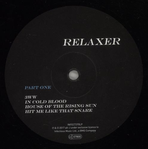 Alt-J Relaxer vinyl LP album (LP record) UK G93LPRE694368