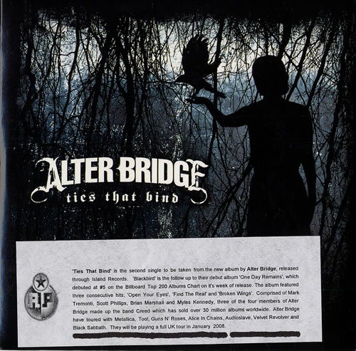 Alter Bridge Ties That Bind CD single (CD5 / 5") UK ATGC5TI471474