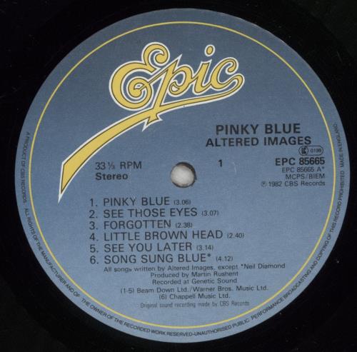 Altered Images Pinky Blue - hype-sticker vinyl LP album (LP record) UK ALTLPPI405799