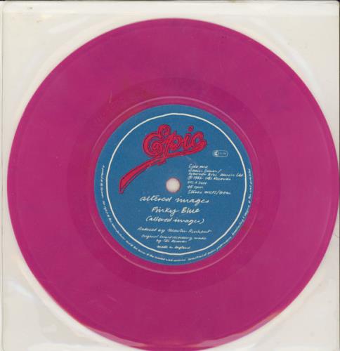 Altered Images Pinky Blue - Mauve Vinyl 7" vinyl single (7 inch record / 45) UK ALT07PI98909