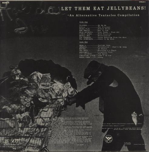 Alternative Tentacles Let Them Eat Jellybeans - EX vinyl LP album (LP record) US A8-LPLE781294