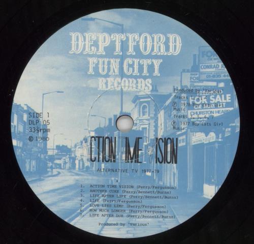 Alternative TV Action Time Vision vinyl LP album (LP record) UK AEVLPAC526643