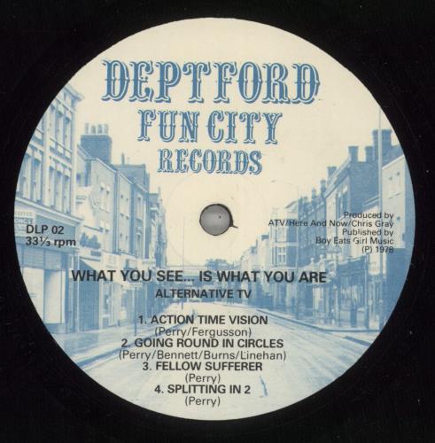 Alternative TV What You See...Is What You Are vinyl LP album (LP record) UK AEVLPWH214382