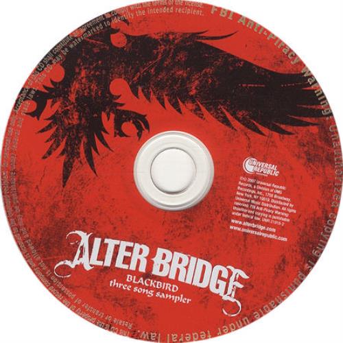 Alter Bridge Blackbird - Three Song Sampler US Promo CD single (CD5 / 5