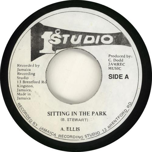 Alton Ellis Sitting In The Park 7" vinyl single (7 inch record / 45) US 3AE07SI716003
