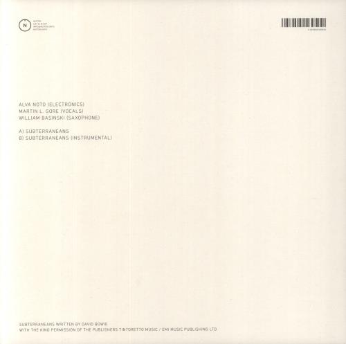 Alva Noto Subterraneans 12" vinyl single (12 inch record / Maxi-single) German 8OW12SU851509