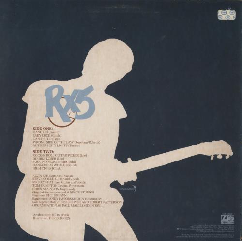 Alvin Lee RX5 vinyl LP album (LP record) US LEELPRX488482