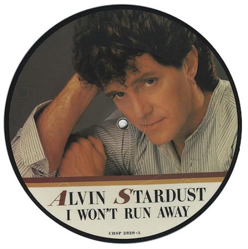 Alvin Stardust I Won't Run Away 7" vinyl picture disc (7 inch picture disc single) UK AVS7PIW400767