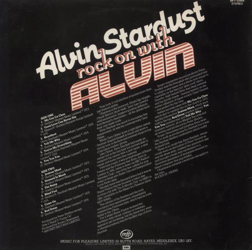 Alvin Stardust Rock On With Alvin vinyl LP album (LP record) UK AVSLPRO228993