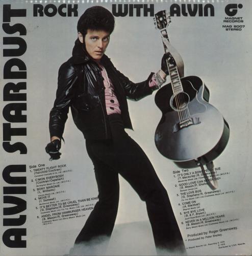 Alvin Stardust Rock With Alvin + Poster vinyl LP album (LP record) UK AVSLPRO375717