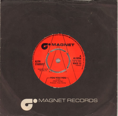Alvin Stardust You You You - A-Label 7" vinyl single (7 inch record / 45) UK AVS07YO641779
