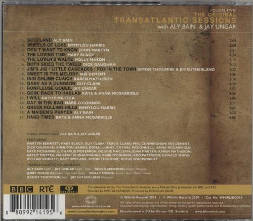 Aly Bain The Original Transatlantic Sessions Volume Two CD album (CDLP) UK A45CDTH863030