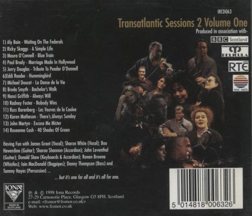 Aly Bain Transatlantic Sessions 2 - Volume One CD album (CDLP) UK A45CDTR863033