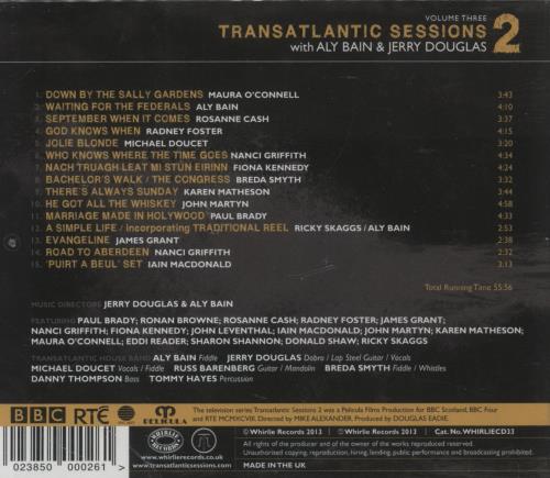 Aly Bain Transatlantic Sessions 2 - Volume Three CD album (CDLP) UK A45CDTR863036