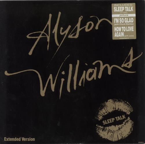 Alyson Williams Sleep Talk 12" vinyl single (12 inch record / Maxi-single) UK AYW12SL186506