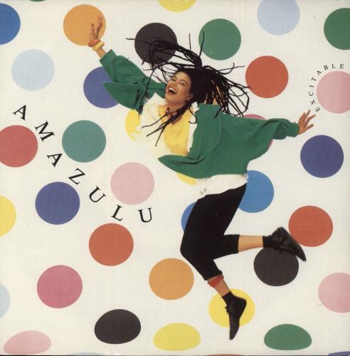 Amazulu Excitable - Blue Vinyl 7" vinyl single (7 inch record / 45) UK AZU07EX863914