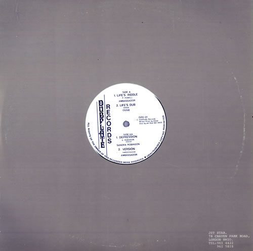 Ambassador Life's Riddle 12" vinyl single (12 inch record / Maxi-single) UK AP512LI480285