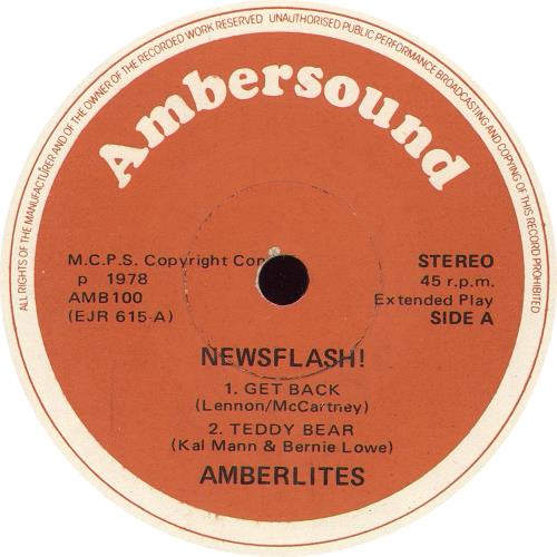 Amberlites Newsflash! 7" vinyl single (7 inch record / 45) UK 05C07NE740655
