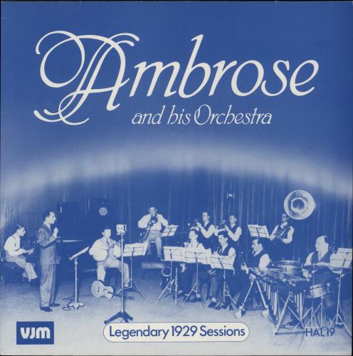 Ambrose And His Orchestra Legendary 1929 Sessions vinyl LP album (LP record) UK 1AOLPLE893177