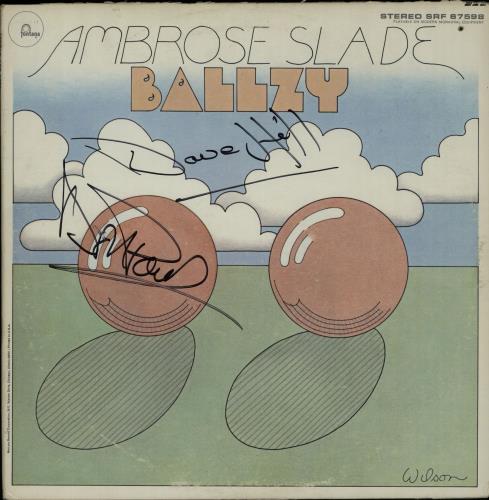 Ambrose Slade Ballzy - Autographed vinyl LP album (LP record) US SESLPBA145760