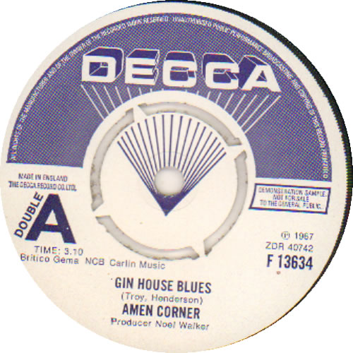 Amen Corner High In The Sky/Gin House Blues 7" vinyl single (7 inch record / 45) UK AMC07HI193156