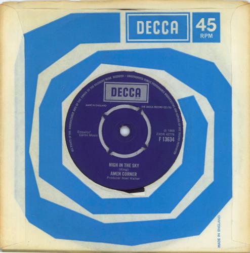 Amen Corner High In The Sky/Gin House Blues 7" vinyl single (7 inch record / 45) UK AMC07HI814548
