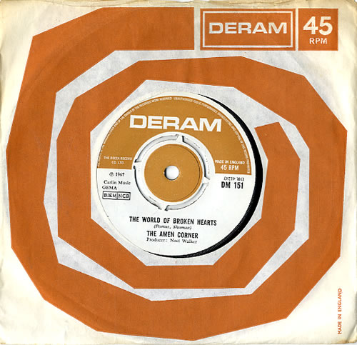 Amen Corner The World Of Broken Hearts 7" vinyl single (7 inch record / 45) UK AMC07TH611904