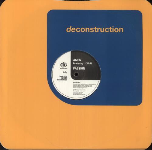 Amen Passion 12" vinyl single (12 inch record / Maxi-single) UK A-E12PA746157