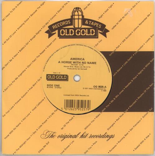 America A Horse With No Name 7" vinyl single (7 inch record / 45) UK AMR07AH710127