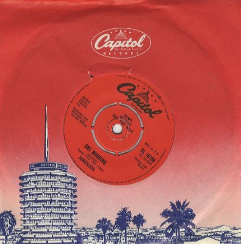 America All My Life 7" vinyl single (7 inch record / 45) US AMR07AL441459