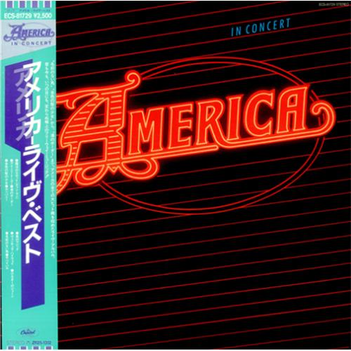 America America In Concert vinyl LP album (LP record) Japanese AMRLPAM418924