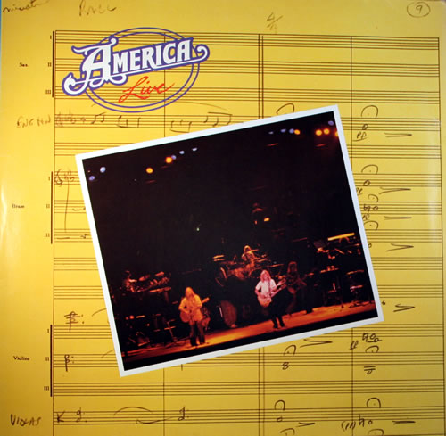 America America Live vinyl LP album (LP record) German AMRLPAM564883