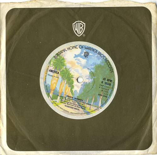 America Green Monkey 7" vinyl single (7 inch record / 45) UK AMR07GR564328